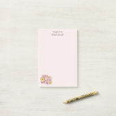 Terra Cotta - Roos Daisy Bouquet Custom Post-it® Notes (Op bureau)