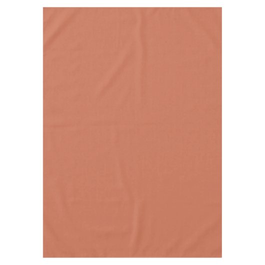 Terra Cotta Rustic Solid Kleur Tafelkleed (Voorkant)