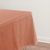Terra Cotta Rustic Solid Kleur Tafelkleed (Voorbeeld)
