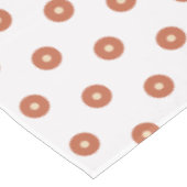 Terra Cotta Sand Polka Dots Tafelkleed (Gekanteld)
