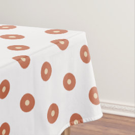 Terra Cotta Sand Polka Dots Tafelkleed
