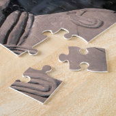 Terra Cotta-strijders in Emperor Qin Shihuang's 2 Legpuzzel (Zijkant)