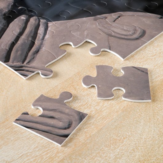 Terra Cotta-strijders in Emperor Qin Shihuang's 2 Legpuzzel (Zijkant)