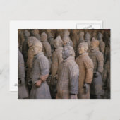 Terra Cotta-strijders in Emperor Qin Shihuang's Briefkaart (Voorkant / Achterkant)