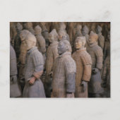 Terra Cotta-strijders in Emperor Qin Shihuang's Briefkaart (Voorkant)
