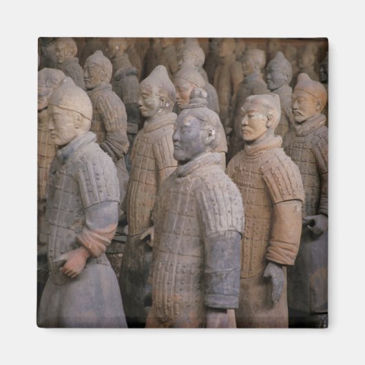 Terra Cotta-strijders in Emperor Qin Shihuang's Magneet (Voorkant)
