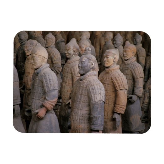 Terra Cotta-strijders in Emperor Qin Shihuang's Magneet (Horizontaal)