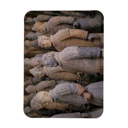Terra Cotta-strijders in Emperor Qin Shihuang's Magneet (Verticaal)