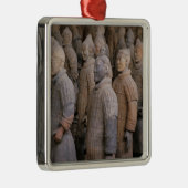 Terra Cotta-strijders in Emperor Qin Shihuang's Metalen Ornament (Rechts)