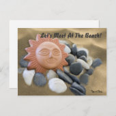 Terra Cotta Sun met rokken en zand Briefkaart (Voorkant / Achterkant)