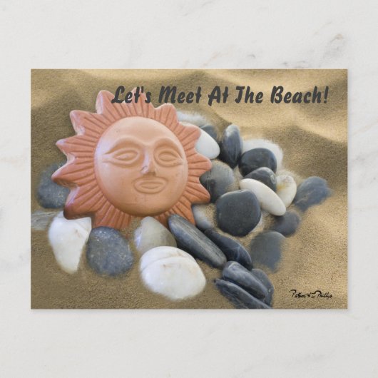Terra Cotta Sun met rokken en zand Briefkaart (Voorkant)