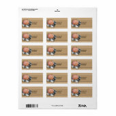 Terra Cotta Sun op Zand en Rocks Etiket (Full Sheet)