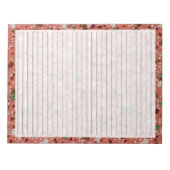 Terra Cotta Terrazzo, breedband, met briefformaat Notitieblok (Voorkant)