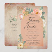 Terra Cotta Tuscany Honey Roos Vrijgezellenfeest Kaart (Voorkant / Achterkant)