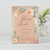 Terra Cotta Tuscany Honey Roos Vrijgezellenfeest Kaart (Staand voorkant)