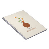 Terra Cotta Vase Self Care Wellness Journal Notitieboek (Rechterzijde)