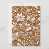 Terra cotta verbrande Sinaasappel Moderne botanisc Kaart (Achterkant)