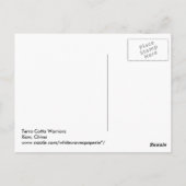 Terra Cotta Warriors Post Card Briefkaart (Achterkant)