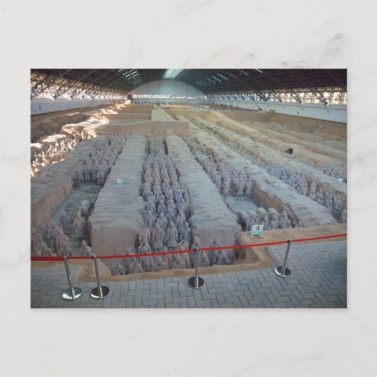 Terra Cotta Warriors Post Card Briefkaart (Voorkant)