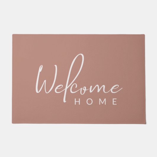 Terra Cotta Welkom thuis Cozy Deurmat (Voorkant)