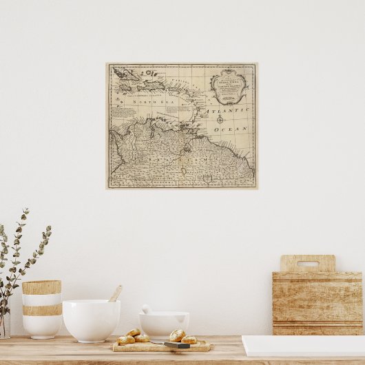 Terra Firma, Caribisch gebied Poster (Keuken)