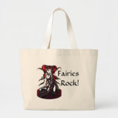 "Terra" Gothic Fairy Bag Grote Tote Bag (Voorkant)
