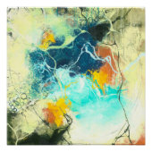 Terra - Groen abstract ontwerp Perfect Poster (Voorkant)