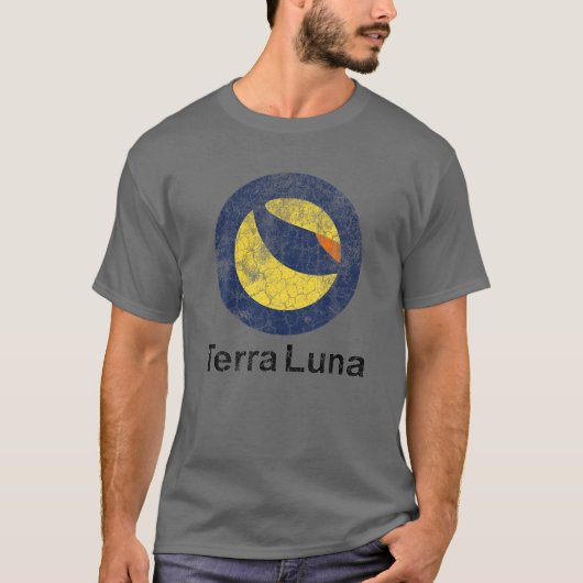 Terra LUNA Crypto Distress Logo T-shirt (Voorkant)