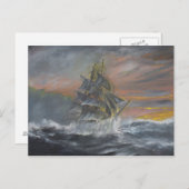 Terra Nova heads into a fierce Gale Dawn Briefkaart (Voorkant / Achterkant)