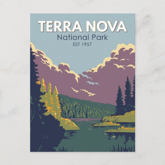 Terra Nova National Park Canada Travel Art  Briefkaart (Voorkant)