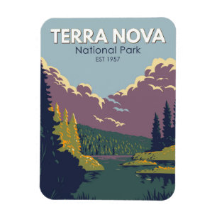 Terra Nova National Park Canada Travel Art  Magneet