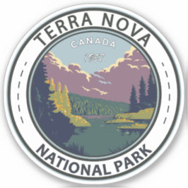 Terra Nova National Park Canada Travel Art  Sticker