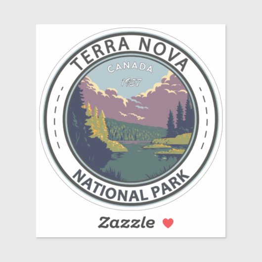 Terra Nova National Park Canada Travel Art  Sticker (Vel)