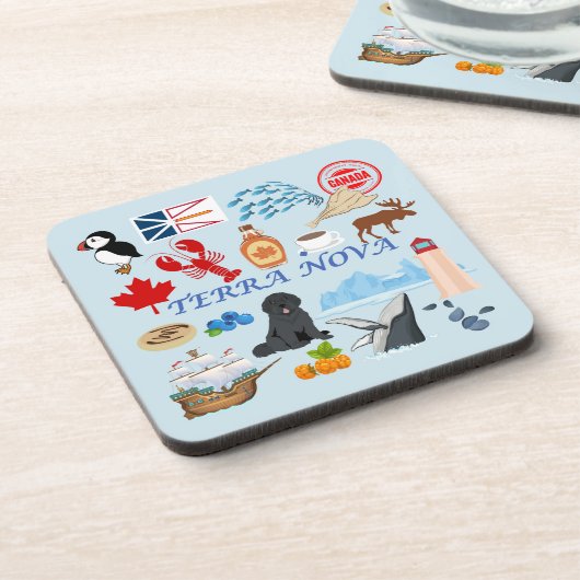 Terra Nova Newfoundland Bier Onderzetter (Linkerzijde)