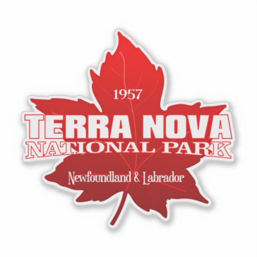 Terra Nova NP (esdoorblad) Sticker (Voorkant)