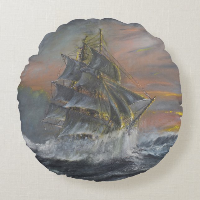 Terra Nova steekt een hevige Gale Dawn tegen Rond Kussen (Voorkant)