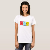 Terra periodiek table name shirt (Voorkant volledig)