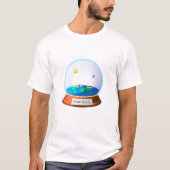 Terra Plana em um globo T-shirt (Voorkant)