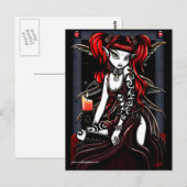 Terra Red Tattoo Fairy Briefkaart (Voorkant / Achterkant)