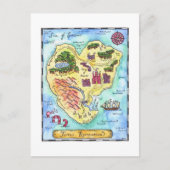 Terra Romantica Map Briefkaart (Voorkant)