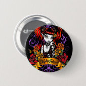 Terra Roos Tattoo Fae Button (Voorkant /achterkant)