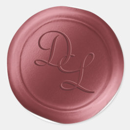 Terra Rosa 2 Letter Monogram Wax Seal Stickers