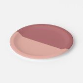 Terra Rosa en Melon Papieren Bordje (Gekanteld)