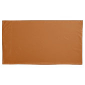 Terra Sienna Brown-kleur past deze eenvoudig aan Kussensloop (Voorkant-Links)