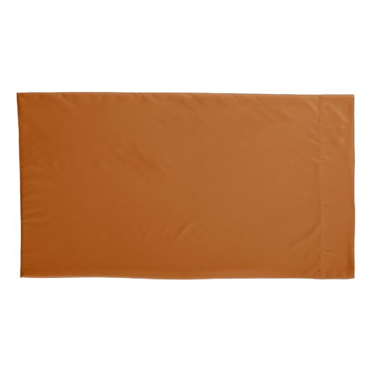 Terra Sienna Brown-kleur past deze eenvoudig aan Kussensloop (Achterkant-Rechts)