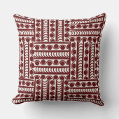 Terra Tribal Pillow: aards ritmekussen Kussen (Voorkant)