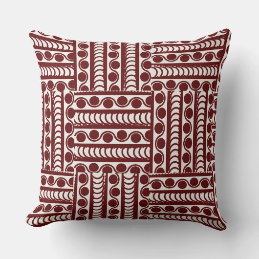 Terra Tribal Pillow: aards ritmekussen Kussen (Voorkant)