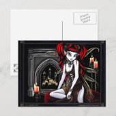 "Terra Two" Red Fire Faery Briefkaart (Voorkant / Achterkant)