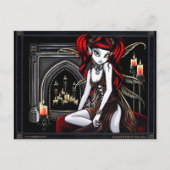 "Terra Two" Red Fire Faery Briefkaart (Voorkant)