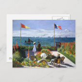 Terrace bij Sainte Adresse, Claude Monet Briefkaart (Voorkant / Achterkant)